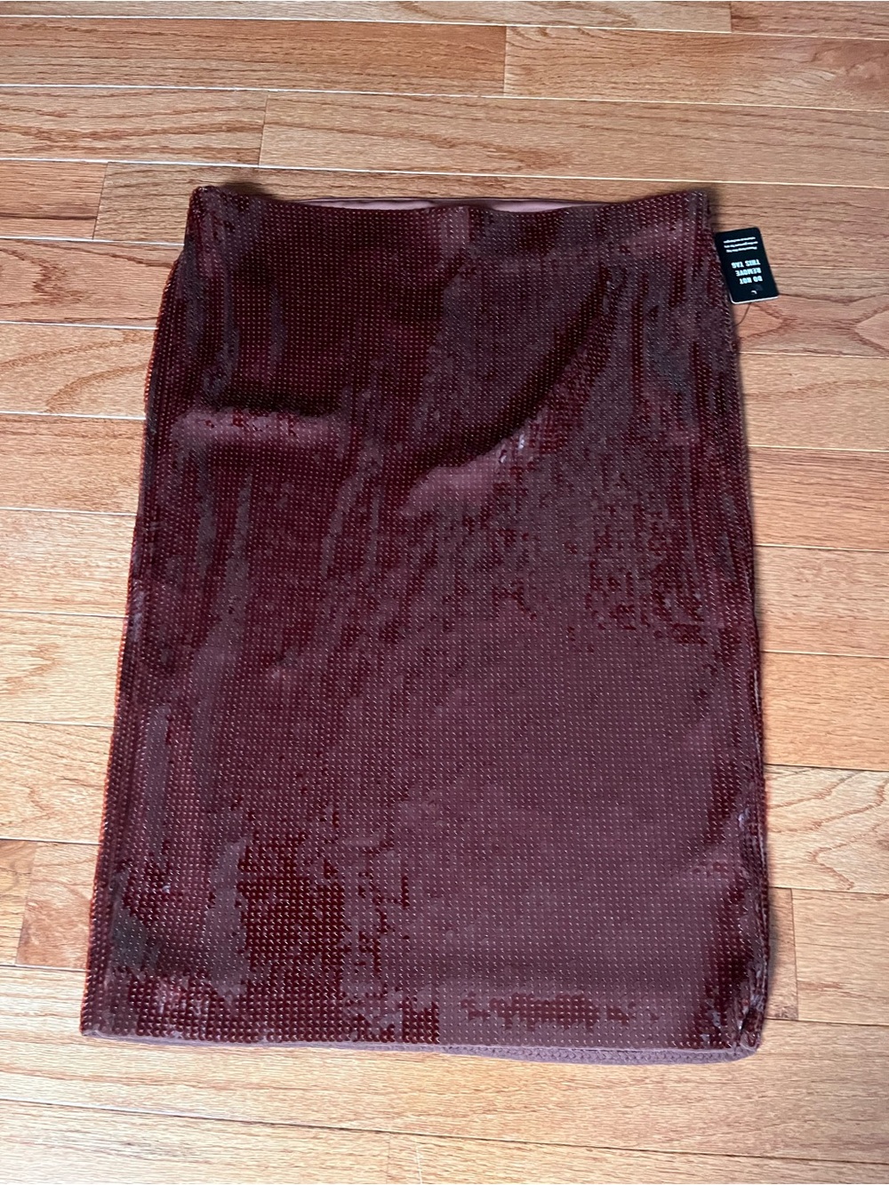 Express Sequin Pencil Skirt - Burgundy NWT Large